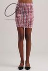 CONSTANÇA ENTRUDO Hand Woven Striped Thread Mini Skirt SS23_SKI02